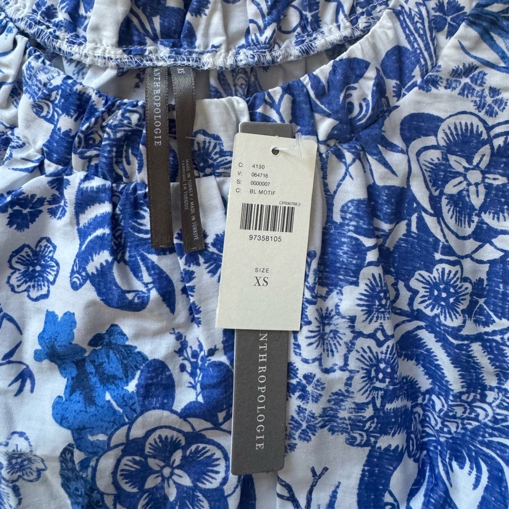 NWT Size XS - Anthropologie 100% Cotton Poplin Smocked Midi Dress (NWT US$ 168) - Picture 16 of 16